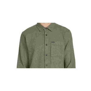 Camisa de Popelina de Manga Larga Caden para Hombre de Volcom, Color Verde Militar Combinado, 100% Algodón, Casual, ODM, Impermeable, Talla XL - Product Image 2