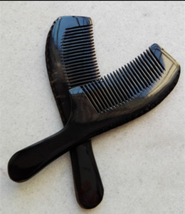 Peine de cuerno negro de calidad antigua, superpeine de cuerno de buey de búfalo tallado para Barba de pelo, superventas, marketing al por mayor - Product Image 4