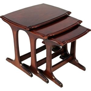 Modern style <b>wooden</b> nesting <b>tables</b> for minimalistic homes and efficient furniture arrangement in <b>small</b> areas - Product Image 1