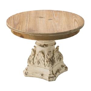 Support à gâteau artisanal en bois d'acacia de qualité supérieure, écologique, compatible lave-vaisselle, rustique et élégant, pour mariages et événements - Product Image 3