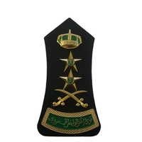 Epaulettes Personalizadas para Uniformes, Bordadas, de Algodón y Poliéster, con Placa de Latón, Hechas a Mano, con Logotipo, Servicio OEM/ODM, Color y Talla Personalizables