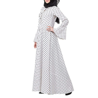 Nouvelle Abaya élégante et décontractée pour femmes, tailles et couleurs personnalisées, longueur cheville, légère, manches longues, toutes saisons, tissu de haute qualité