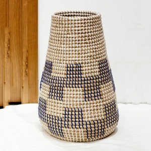 Vase en raphia pour la décoration intérieure, prix bas, fait à la main, vase à fleurs en herbe de mer, pot à fleurs en herbe de mer - Product Image 6
