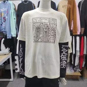 ต่ําขั้นต่ําOEMเสื้อผ้าผู้ชายผ้าฝ้าย100%แขนคู่เสื้อTผู้ชายหน้าจอพิมพ์รอบคอเสื้อTฤดูร้อน2024 U Nisexเสื้อT - Product Image 2