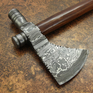 Wholesale Customized Premium Quality OEM ODM Service Hand Forged Damascus Steel Style <b>Axe</b> with Long <b>Wood</b> Handle Outdoor Camping - Product Image 6
