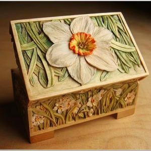 IMPRIMÉ DESGIAN EN BOIS NATUREL Boîte à épices de table en bois imprimée de qualité supérieure avec compartiments séparés pour épices et - Product Image 1