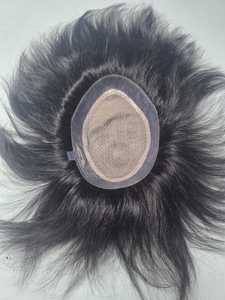 Miraje Natural Wave Hair Toupee for <b>Men</b> Indian Hair Prosthesis Capilo <b>Wig</b> Taz Hair Bangladesh - Product Image 5