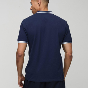 Nuevas Camisetas Polo Azules de Moda para Hombre, Personalizadas con Logotipo Bordado, Ropa Urbana, Camisetas Polo de Algodón para Golf y Uso Casual - Product Image 3