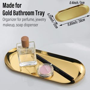 Bandeja de servicio de metal dorado de primera calidad con pulido espejo para presentación de comida elegante y fiestas disponibles a precio mayorista - Product Image 3