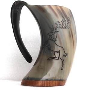 Hot Selling Buffalo Horn Drinking and Tankard <b>Mug</b> for Home and Kitchenware Decorative at Wholesale Prices - Product Image 6