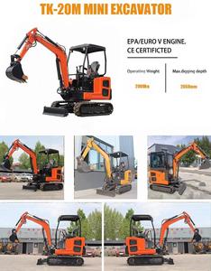 LIVRAISON GRATUITE Mini-pelle 3.5 tonnes EPA Farm New Crawler Digger Compact Mini Bagger Kubota Engine Excavator Machine Prix - Product Image 6