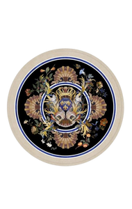 Pietra Dura khảm Inlay bảng Top đa-đá Vòng Bàn cà phê hàng đầu cho đồ nội thất nhà thiết kế hiện đại màu đen đá cẩm thạch - Product Image 5