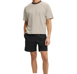 Shorts en satin respirants décontractés pour l'été, 100% fibre de bambou - Product Image 1