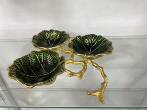 Bols de service à salade de fruits en métal de luxe modernes taille et finitions personnalisées pour la décoration de la maison et les fournitures de fête de mariage - Product Image 2