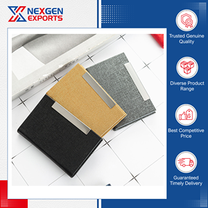 Porte-cartes en cuir véritable magnétique de luxe, best-seller, de la plus haute qualité, Nexgen Exports, 35 mm d'épaisseur, 70 g, léger, pour le bureau - Product Image 3