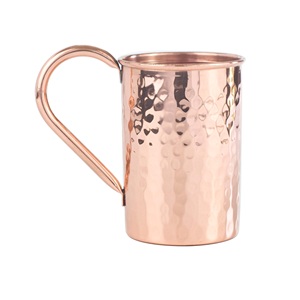 Beber vidrio de cobre con esmalte hecho a mano para el hogar a un precio razonable diseño martillado drinkware vidrio de metal para hotel - Product Image 4