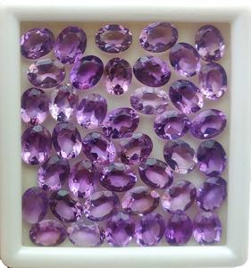 Piedras Preciosas de Amatista Brasileña con Corte Ovalado Natural, Certificadas por Terceros, Enceradas/Aceitadas para Joyería - Product Image 2