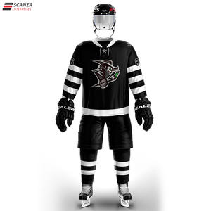 Ventes en gros de maillots de hockey sur glace de haute qualité avec logo personnalisé, nouveaux maillots pour adultes, service OEM Finlande, conception personnalisée, ensembles de vêtements uniformes, 100% - Product Image 2