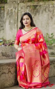 Meilleure collection de saris Sungudi au look traditionnel pour femmes, nouveauté, emballage personnalisé à bas prix pour vêtements indiens pakistanais - Product Image 2