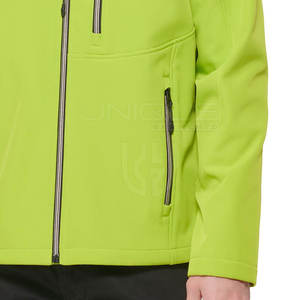 Diseña tu propia chaqueta Softshell transpirable para hombre Chaqueta de invierno Softshell de secado rápido Moq bajo para hombre - Product Image 6