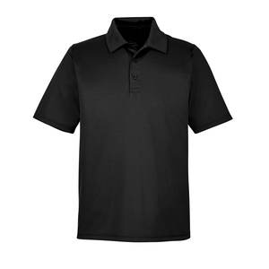 Polo homme en coton classique 100% polyester pour un usage quotidien décontracté, chemise de golf noire - Product Image 4