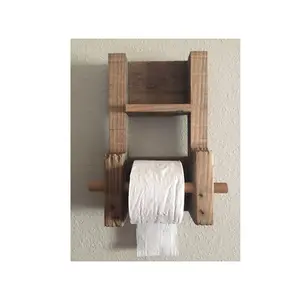 最优惠价格手工小卫生纸架木制电话收纳架用于浴室壁纸架