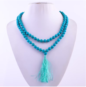A alta calidad turquesa curación cristal con cuentas Jap Mala /108 cuenta JAP mala: piedra curativa de cristal: cuenta de piedras preciosas: curación de reiki - Product Image 1