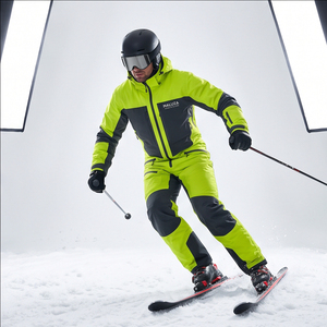 Combinaison de ski pour homme personnalisée, imperméable, coupe-vent, thermique, combinaison de snowboard, veste de sport d'hiver en plein air - Product Image 5