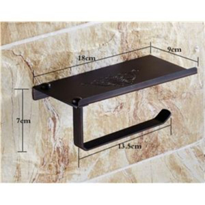 Soporte de papel higiénico de Metal cromado Premium, dispensador de rollos de baño montado en la pared, aspecto moderno duradero resistente al óxido - Product Image 1