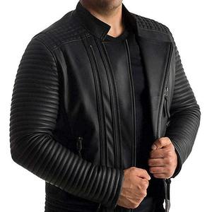 Chaqueta Bomber de Cuero Genuino para Hombre, Elegante, Primavera, Formal, Manga Larga, Resistente al Viento e Impermeable, Alta Calidad, Nueva Condición, Frente - Product Image 1