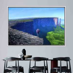 ผ้าใบพิมพ์ลาย: ภาพวิวทิวทัศน์จากภาพยนตร์สำหรับตกแต่งห้องเด็ก,1P:กรอบสีขาว - Product Image 1