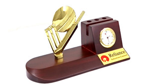 Handmade Vàng Cricket Chủ Đề Bàn Thiết Lập Với Phong Cách Kim Loại Bút Đứng Đồng Hồ Lâu Dài Văn Phòng Trang Trí Nội Thất Các Mặt Hàng Cho Xuất Khẩu - Product Image 3