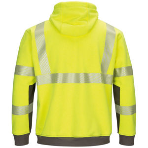 Sudadera con capucha de algodón 100% para hombre, sudadera de seguridad de construcción de invierno de alta visibilidad, bolsillo bordado, con capucha, advertencia de seguridad - Product Image 3