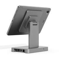 Tablette Android 16 GMS de 12 pouces avec station de charge rotative pour kiosque d'auto-enregistrement à la réception d'hôtel