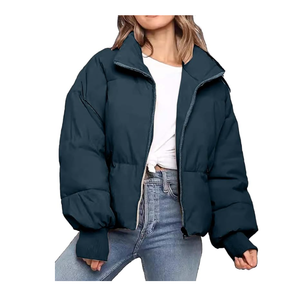 Chaqueta acolchada ligera personalizada de tendencia superior para mujer con logotipo personalizado esencial para deportes y entretenimiento - Product Image 4