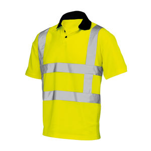 Camiseta Polo de Trabajo de Alta Visibilidad con Cinta Reflectante, Ropa de Seguridad, Uniforme de Trabajador, Ropa de Trabajo Personalizada para Hombre, Manga Corta - Product Image 2