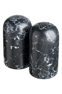 Grey White Marble Salt and Pepper Shaker Set Elegant Natural Stone Set of 2 Stylish Dining <b>Table</b> Kitchen Decor Premium Shaker - Product Image 6