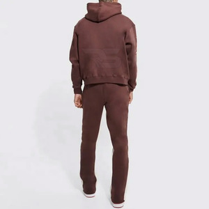 แขนยาวสีทึบการออกแบบที่แตกต่างกันพัฟพิมพ์ชุดลําลองสวมใส่พัฟพิมพ์ชุดติดตาม - Product Image 2