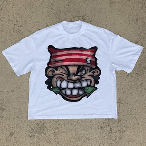 Personalizado de peso pesado lavado con ácido Sun Faded 100% algodón 300 GSM Oversize camisetas de hombre serigrafía DTG Sun Faded camiseta de hombre - Product Image 5