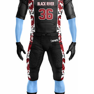 ชุดเครื่องแบบสำหรับผู้ชายชุดเสื้อฟุตบอลอเมริกันเสื้อเจอร์ซีย์พิมพ์ลายซับลิเมชัน - Product Image 4