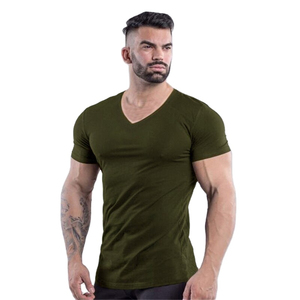 เสื้อยืดถักผ้าฝ้าย100% พรีเมี่ยมสำหรับเด็กผู้ชายเสื้อคอวีทรงโอเวอร์ไซส์ปักลายโลโก้ออกแบบได้ตามต้องการ - Product Image 1