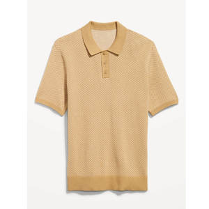 Polos informales de manga corta para hombre de algodón 100% de alta calidad personalizados en blanco al por mayor de alta calidad - Product Image 1