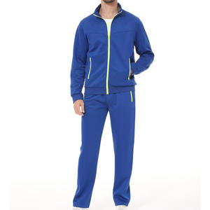 À la mode de bonne qualité vêtements de sport hommes survêtements couleur unie respirant léger manches longues survêtement - Product Image 4