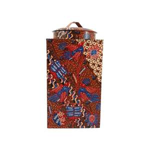 Elegant Medium Batik WIK Pattern Traditional Design <b>Tin</b> <b>Cracker</b> Indonesian Decorative <b>Tin</b> Souvenir Sets Model WIK-EH BCA for - Product Image 4
