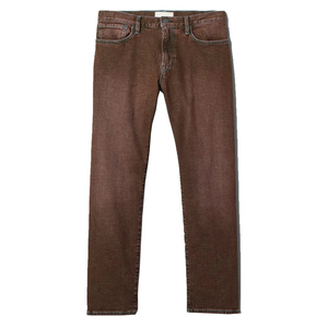 Jeans de Mezclilla de Primera Calidad, Corte Recto, Ajustados, Lavado Oscuro, Cintura Media, Algodón, Estilo Casual para Hombre, Otoño - Product Image 6