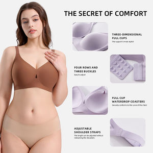 Lingerie pour femmes <span class=keywords><strong>Soutien</strong></span>-<span class=keywords><strong>gorge</strong></span> sans couture Conception creuse Sous-vêtements push up Une pièce disponible <span class=keywords><strong>Soutien</strong></span> confortable et doux Levage - Product Image 5