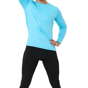 Set 2 Pezzi Leggings <span class=keywords><strong>Invernali</strong></span> da <span class=keywords><strong>Uomo</strong></span> per Palestra Abbigliamento Sportivo Compressivo Ecologico ad Asciugatura Rapida per Allenamento Jogging Corsa - Product Image 2