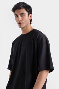 Hombres moda 2025 transpirable venta al por mayor Casual cómodo Jogging Fitness Wear Color sólido camiseta para hombres de talla grande camiseta - Product Image 6