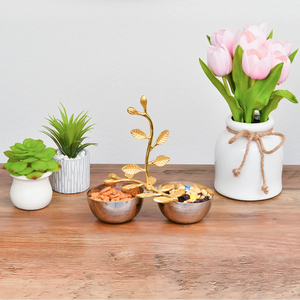 Assiette à fruits en métal beige naturel originale Bol de table de restaurant traditionnel écologique pour la décoration intérieure Hôtel Fête - Product Image 6