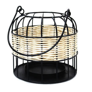 Porte-bougie en métal minimaliste fait main, imperméable, avec poignée, logo personnalisé pour la décoration intérieure/extérieure, jardin/terrasse - Product Image 3